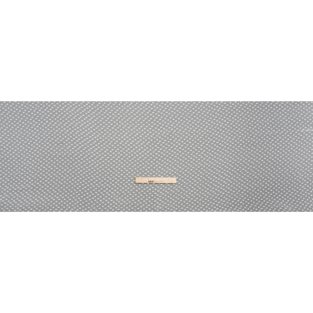 Famous Australian Designer Off White Silk Swiss Dot Full