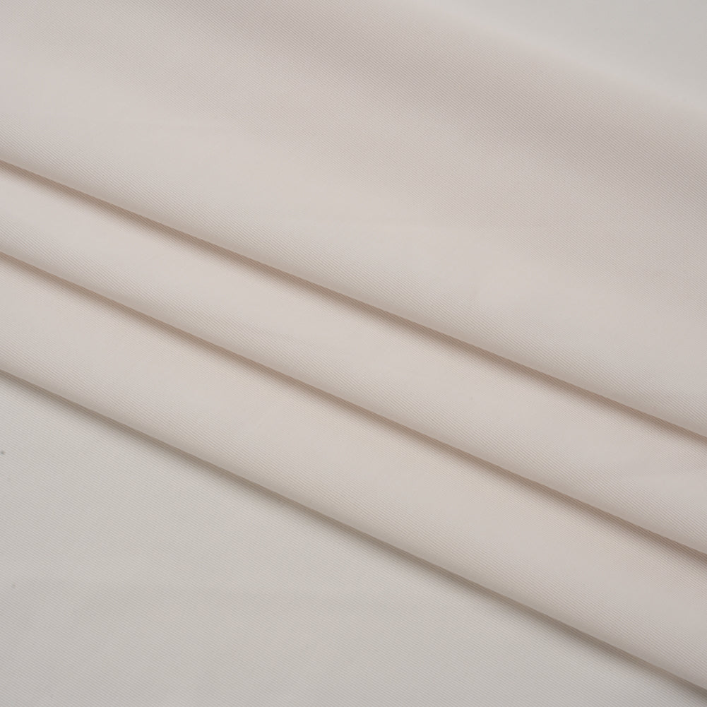 Famous Australian Designer Off White Stretch Polyester Jersey Folded
