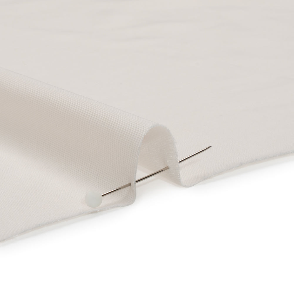Famous Australian Designer Off White Stretch Polyester Jersey Detail