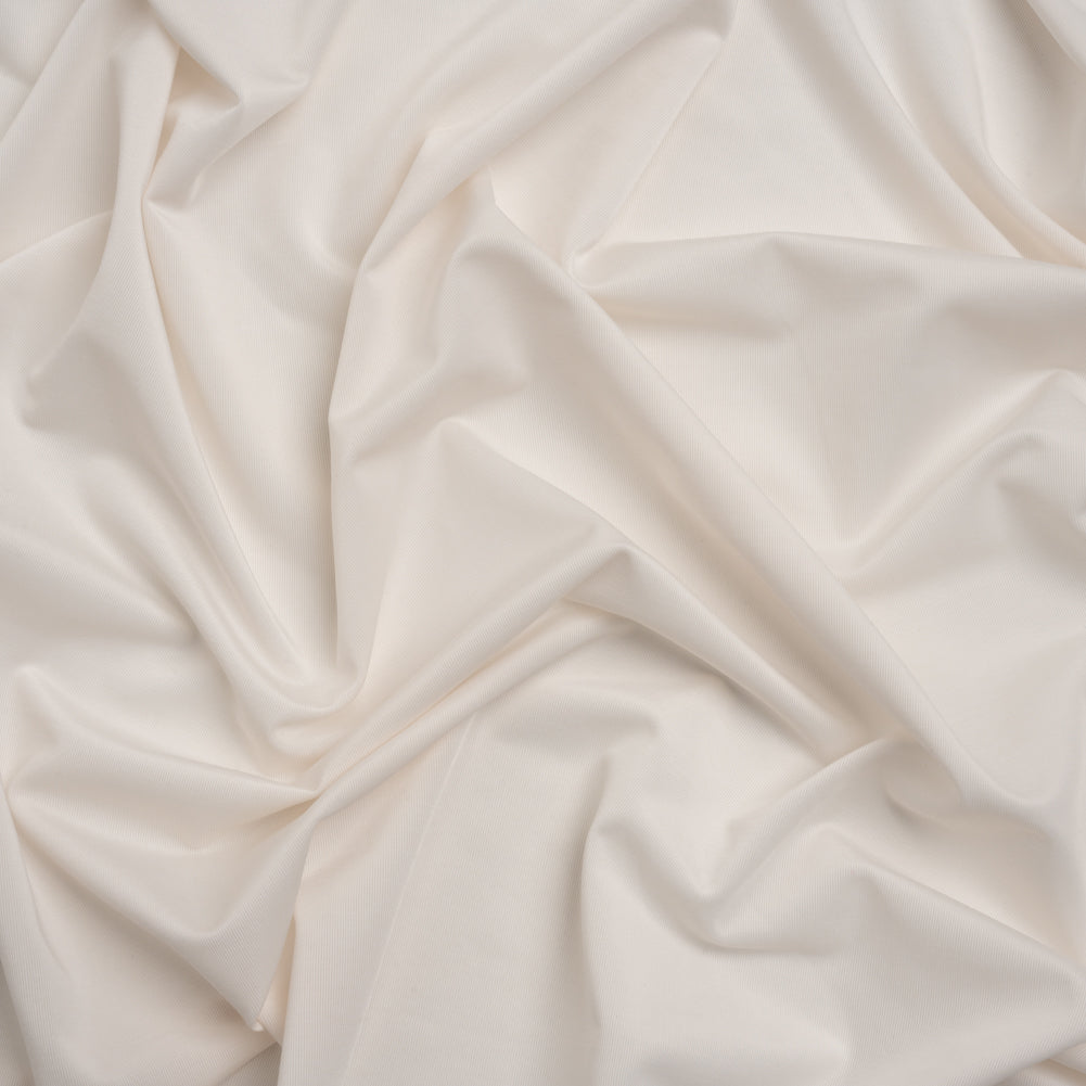 Famous Australian Designer Off White Stretch Polyester Jersey