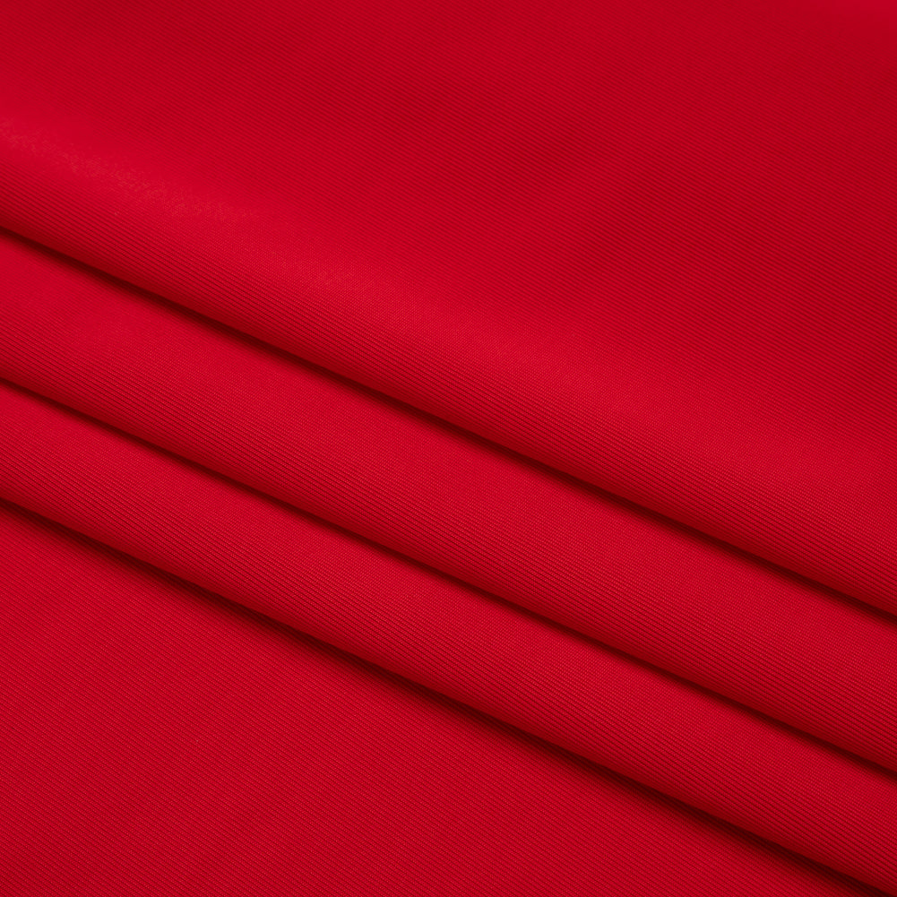 Famous Australian Designer Crimson Stretch Polyester Jersey Folded