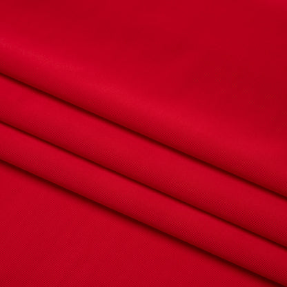 Famous Australian Designer Crimson Stretch Polyester Jersey Folded