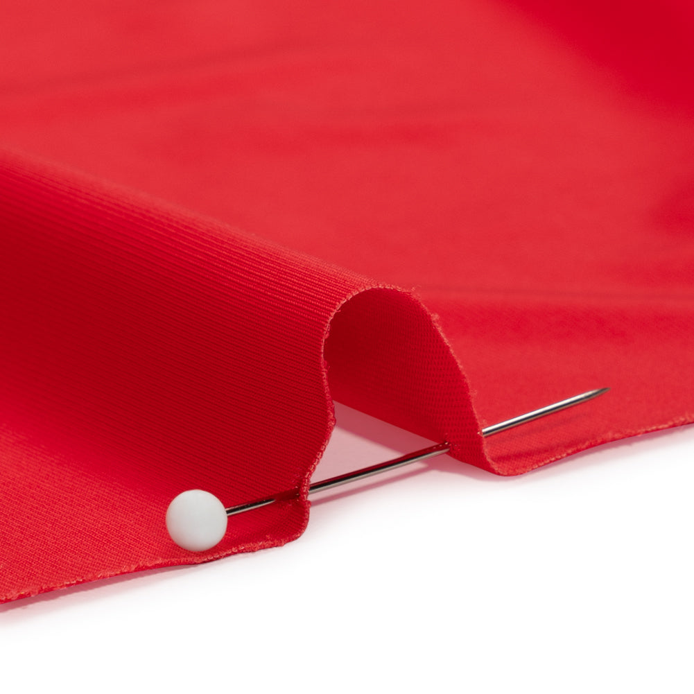 Famous Australian Designer Crimson Stretch Polyester Jersey Detail