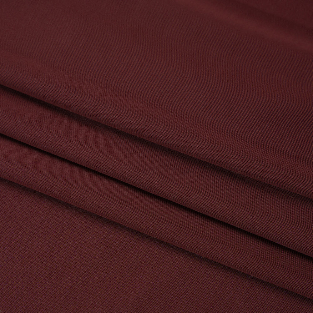 Famous Australian Designer Mahogany Stretch Polyester Jersey Folded