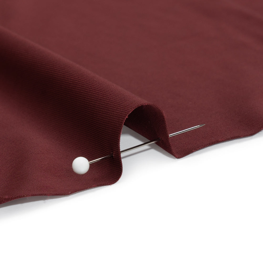 Famous Australian Designer Mahogany Stretch Polyester Jersey Detail