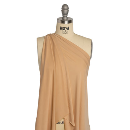 Famous Australian Designer Nude Stretch Polyester Jersey Drape