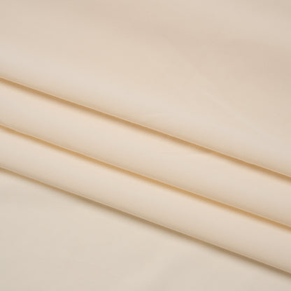 Famous Australian Designer Cream Stretch Polyester Jersey Folded