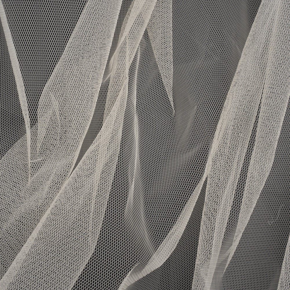 Famous Australian Designer Cream Stiff Polyester Tulle