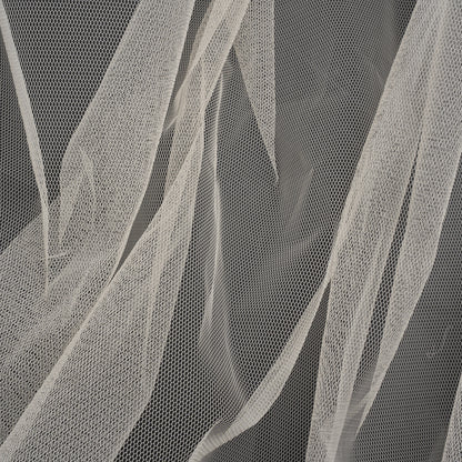 Famous Australian Designer Cream Stiff Polyester Tulle