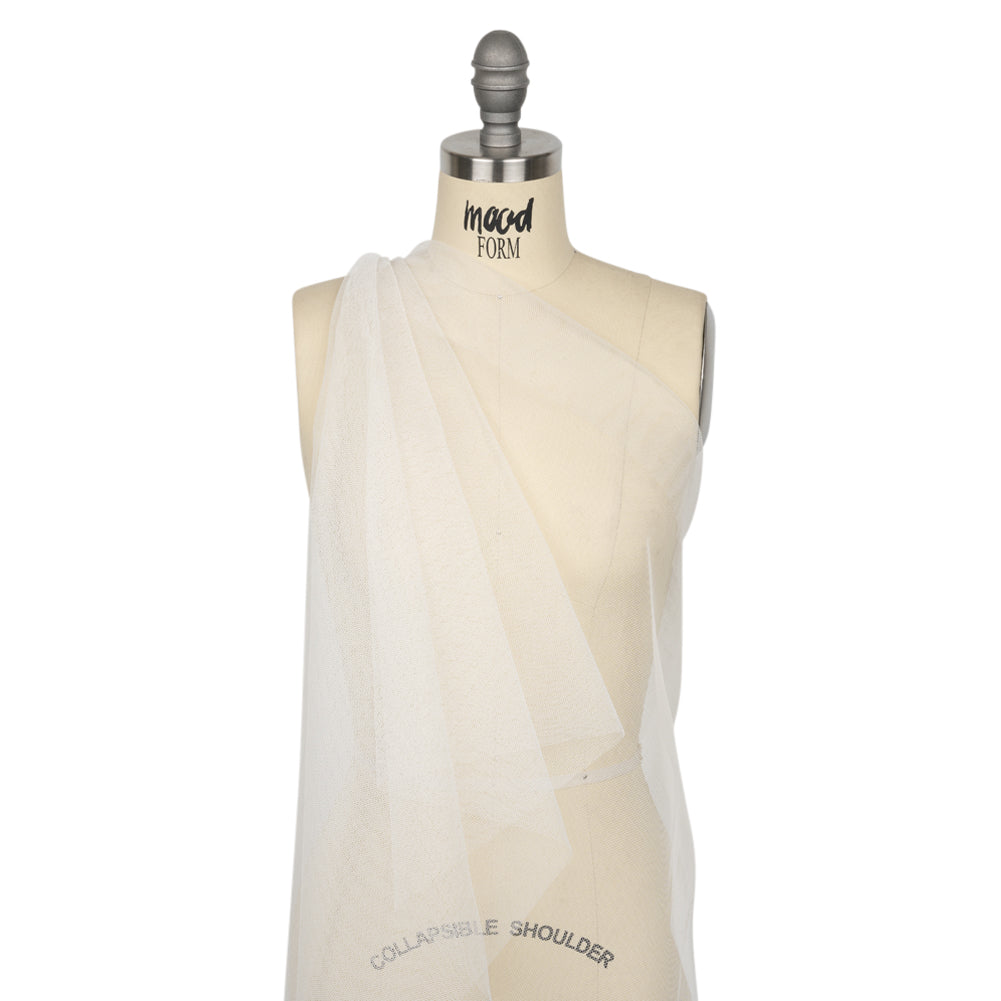 Famous Australian Designer White Polyester Tulle Drape