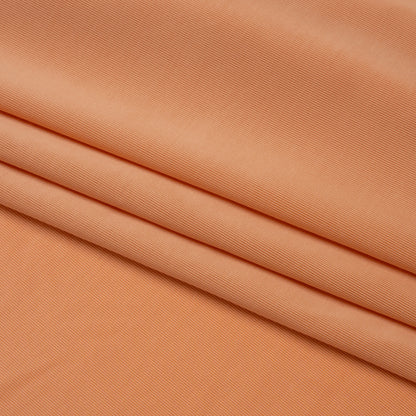 Famous Australian Designer Peach Stretch Polyester Jersey Folded