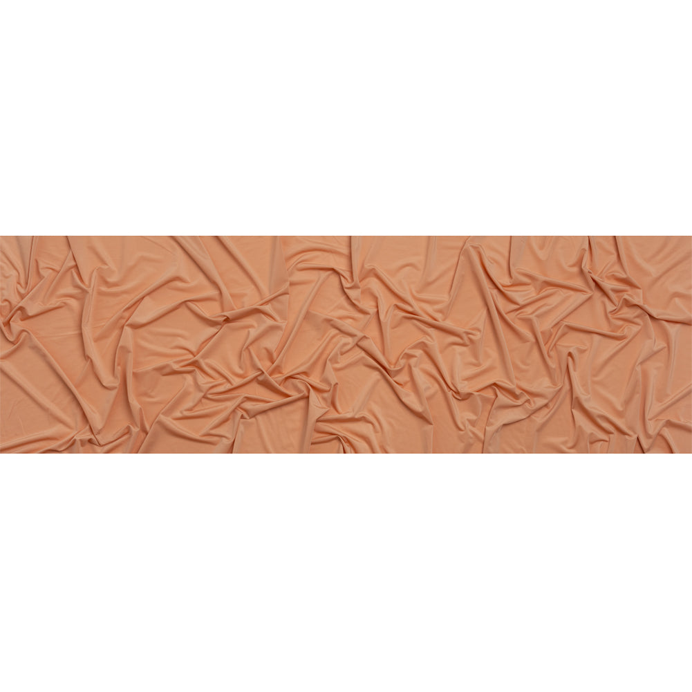 Famous Australian Designer Peach Stretch Polyester Jersey Full