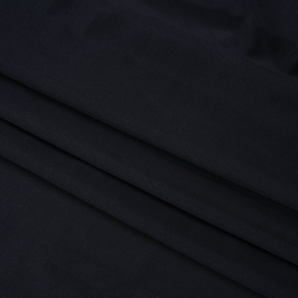 Famous Australian Designer Ink Stretch Polyester Jersey Folded