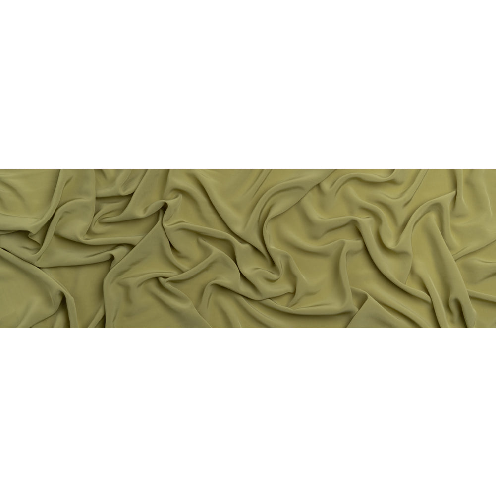 Famous Australian Designer Pea Green Viscose Crepe de Chine Full