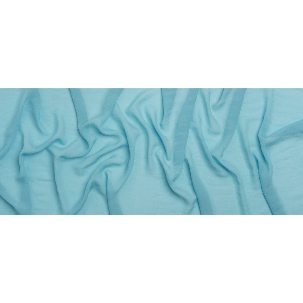 Famous Australian Designer Sky Blue Viscose Georgette Full