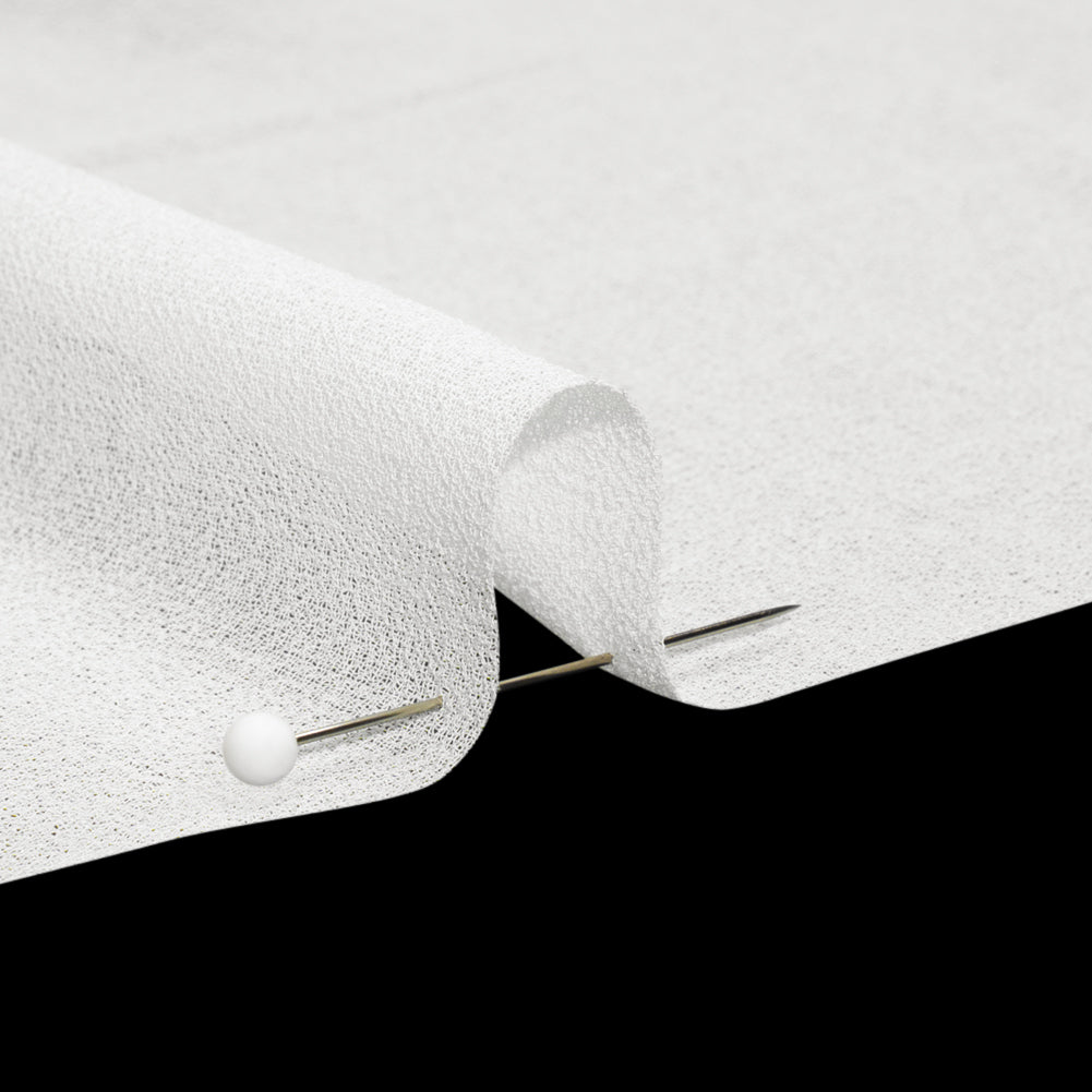 Famous Australian Designer Egret Polyester Georgette Detail