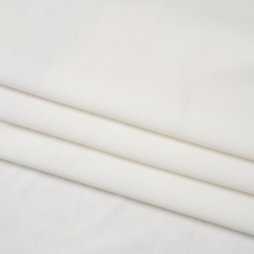 Famous Australian Designer White Stretch Polyester Jersey Folded