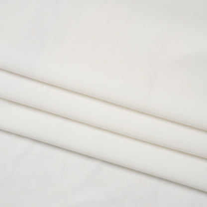 Famous Australian Designer White Stretch Polyester Jersey Folded