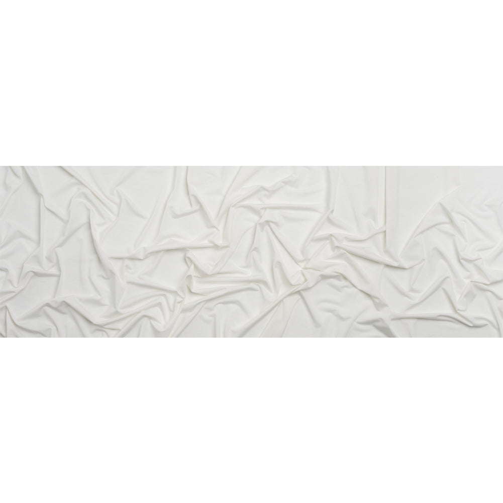 Famous Australian Designer White Stretch Polyester Jersey Full