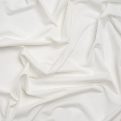 Famous Australian Designer White Stretch Polyester Jersey