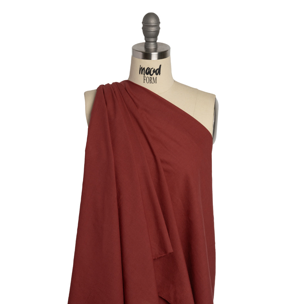 Famous Australian Designer Brick Cotton Voile Drape