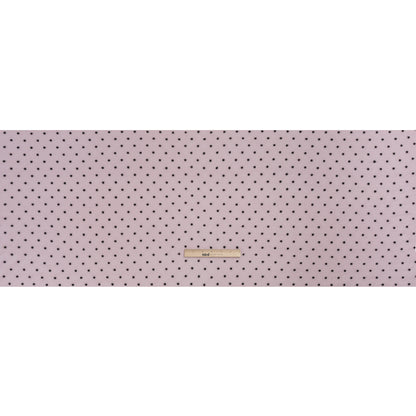 Famous Australian Designer Lilac and Black Embroidered Polka Dots Crinkled Silk Georgette Full