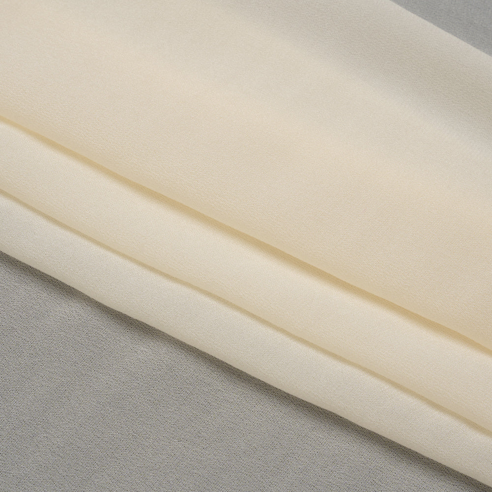 Famous Australian Designer Cream Viscose Georgette Folded