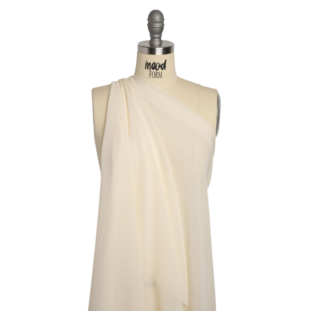 Famous Australian Designer Cream Viscose Georgette Drape