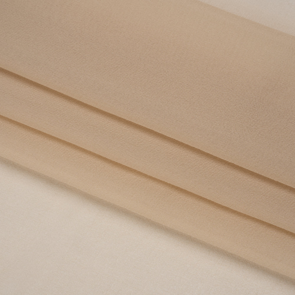 Famous Australian Designer Buff Silk Georgette Folded