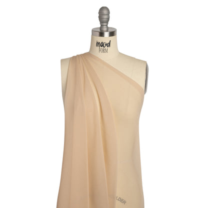 Famous Australian Designer Buff Silk Georgette Drape