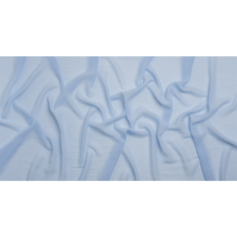 Famous Australian Designer Pale Blue Viscose Georgette Full