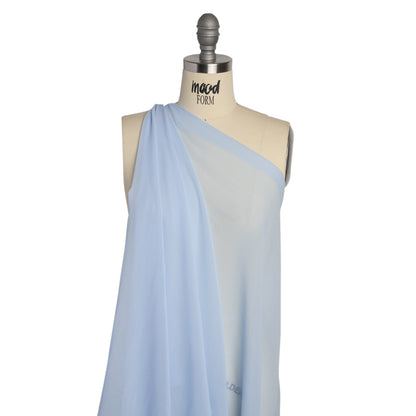 Famous Australian Designer Pale Blue Viscose Georgette Drape
