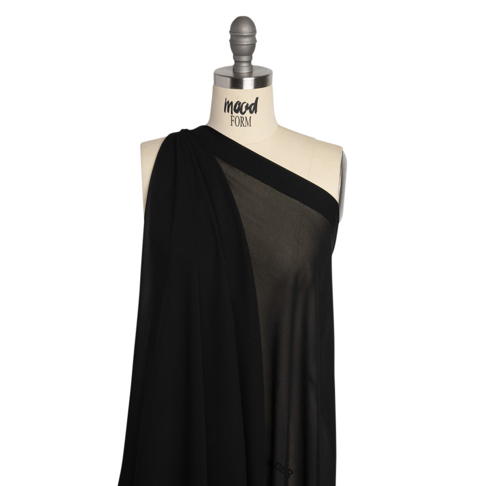 Famous Australian Designer Ink Viscose Georgette Drape
