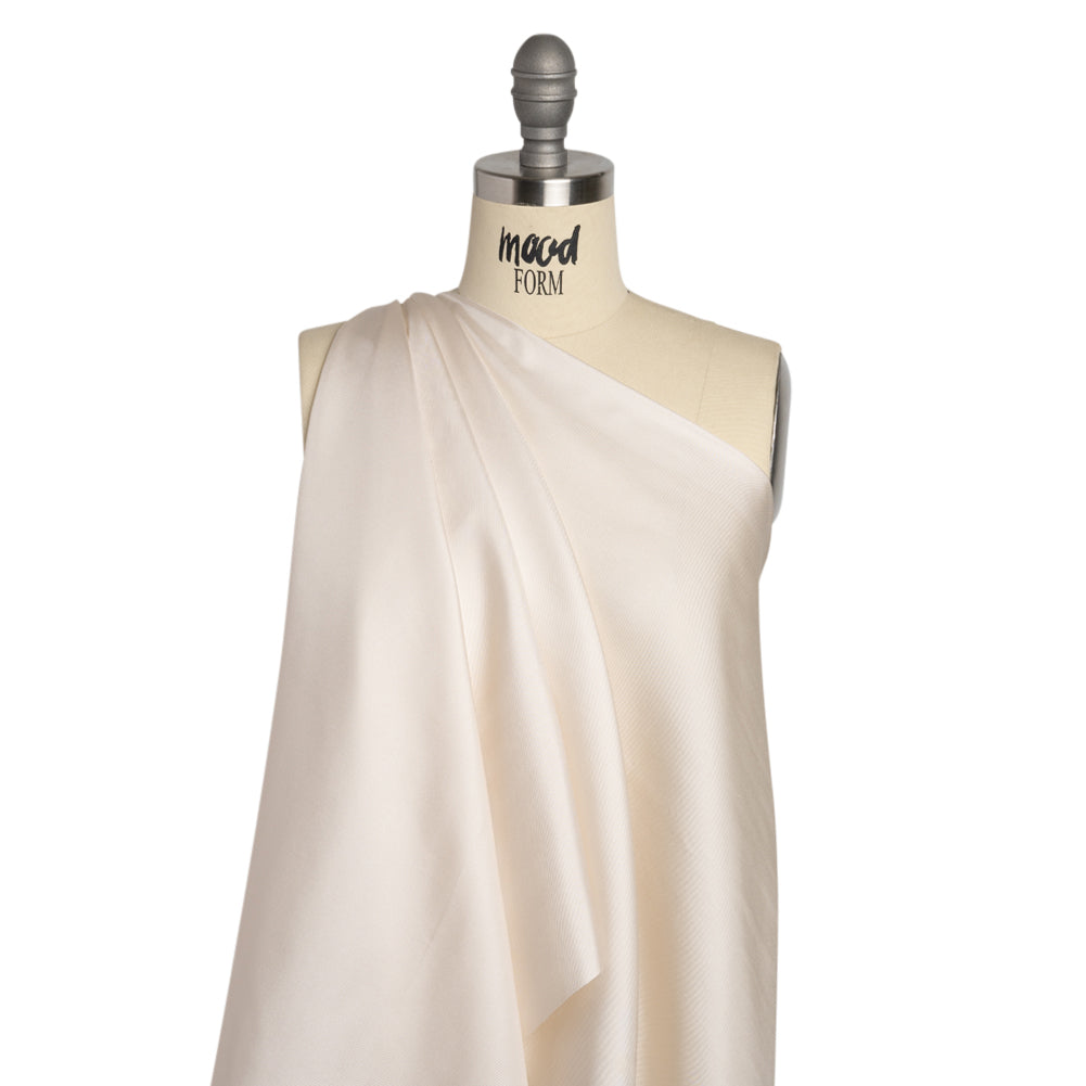 Famous Australian Designer Off White Silk Twill Drape