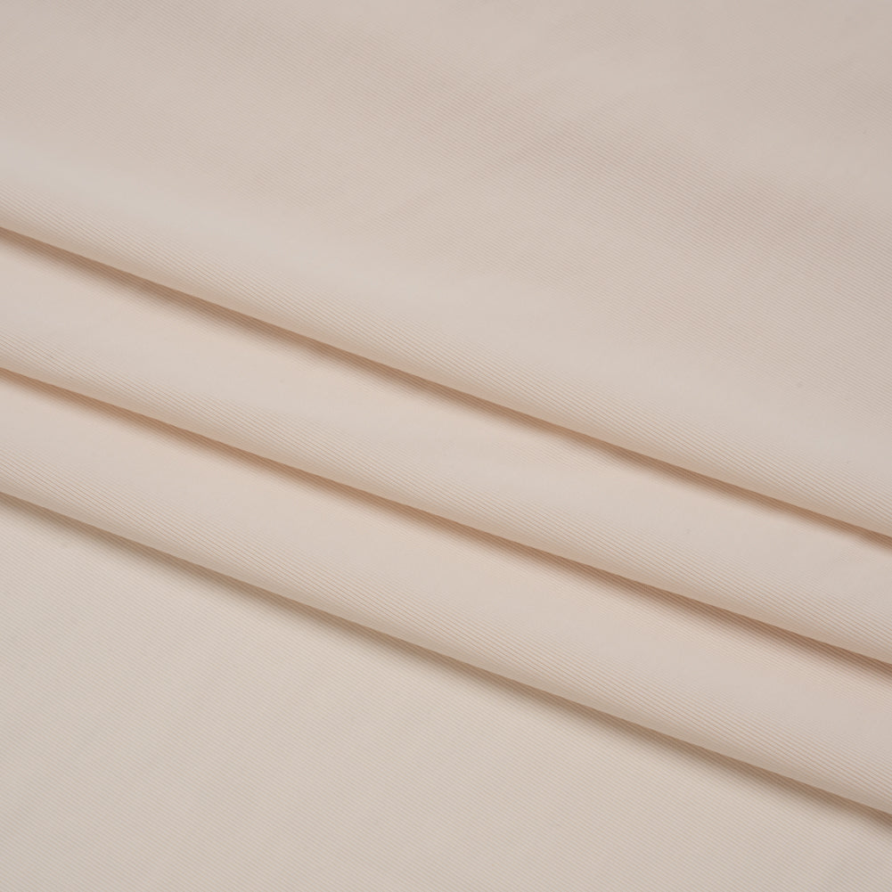 Famous Australian Designer Ecru Stretch Polyester Jersey Folded