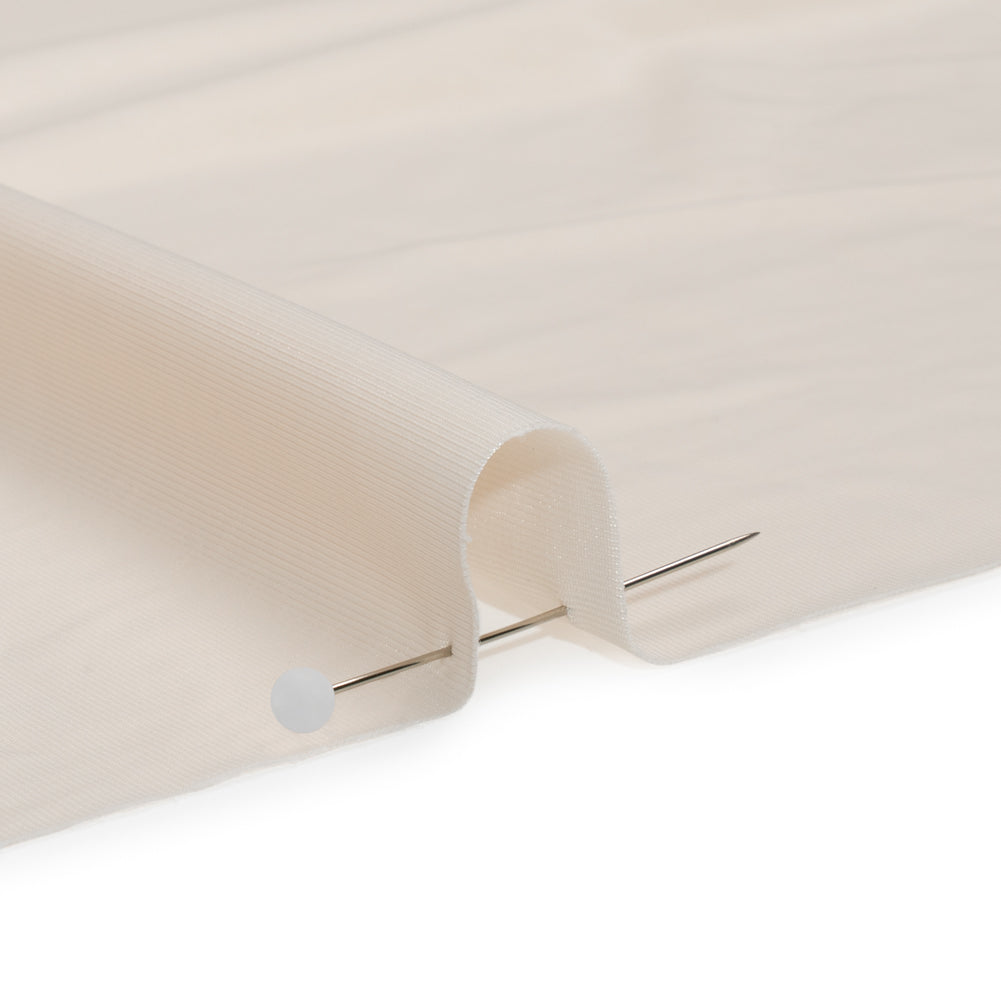 Famous Australian Designer Ecru Stretch Polyester Jersey Detail