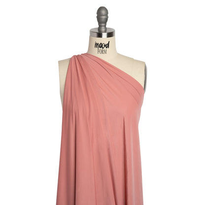 Famous Australian Designer Rose Stretch Polyester Jersey Drape