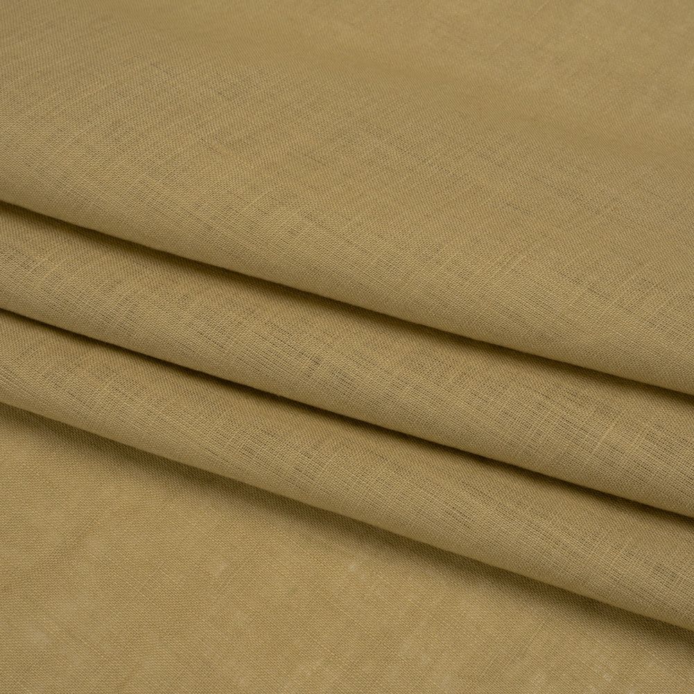 Famous Australian Designer Light Olive Lightweight Linen Woven Folded