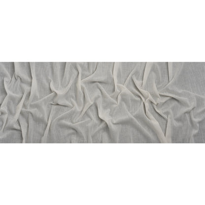 Famous Australian Designer White Crinkled Cotton and Linen Gauze Full