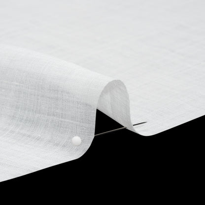 Famous Australian Designer White Lightweight Ramie Woven Detail