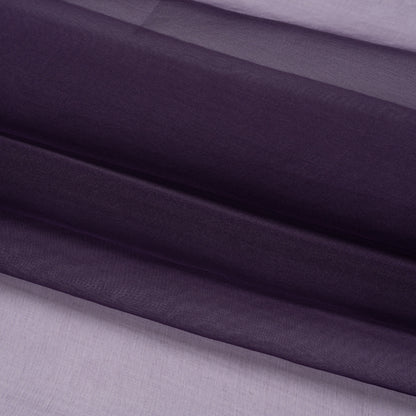 Famous Australian Designer Eggplant Lightweight Silk Organza Folded