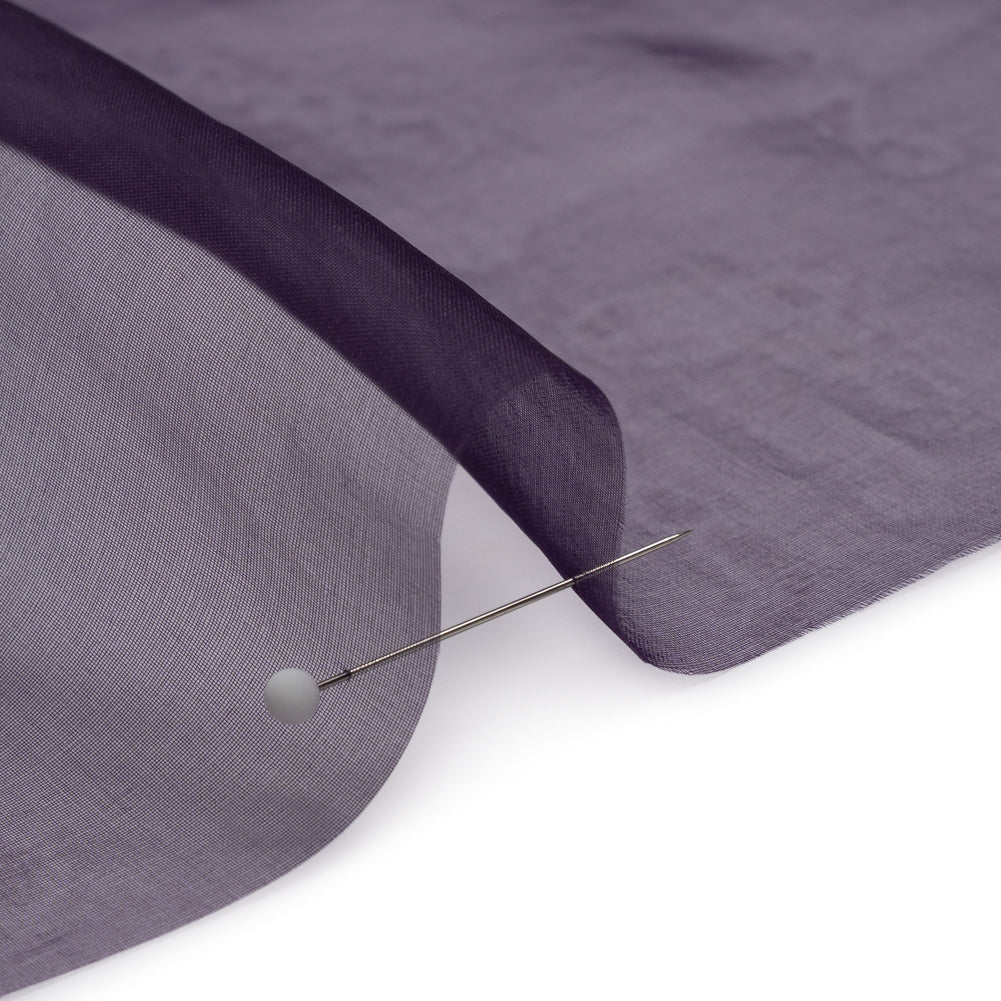 Famous Australian Designer Eggplant Lightweight Silk Organza Detail