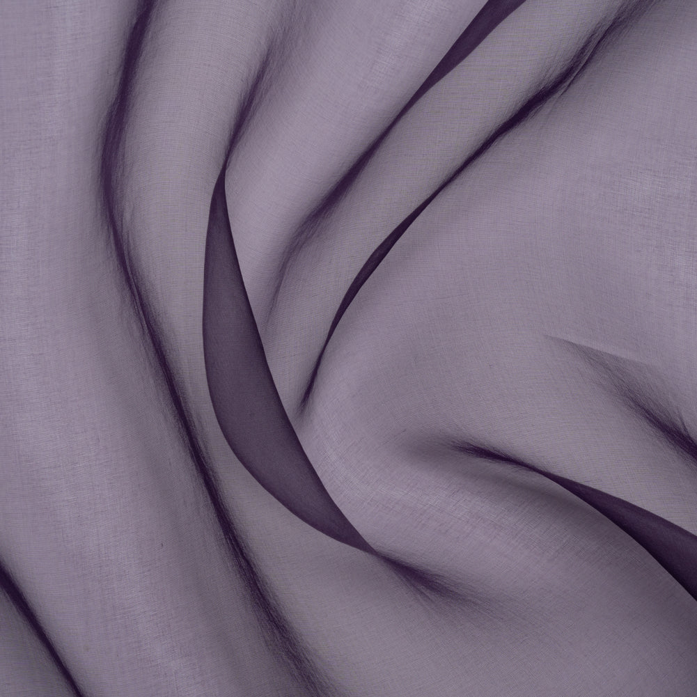 Famous Australian Designer Eggplant Lightweight Silk Organza