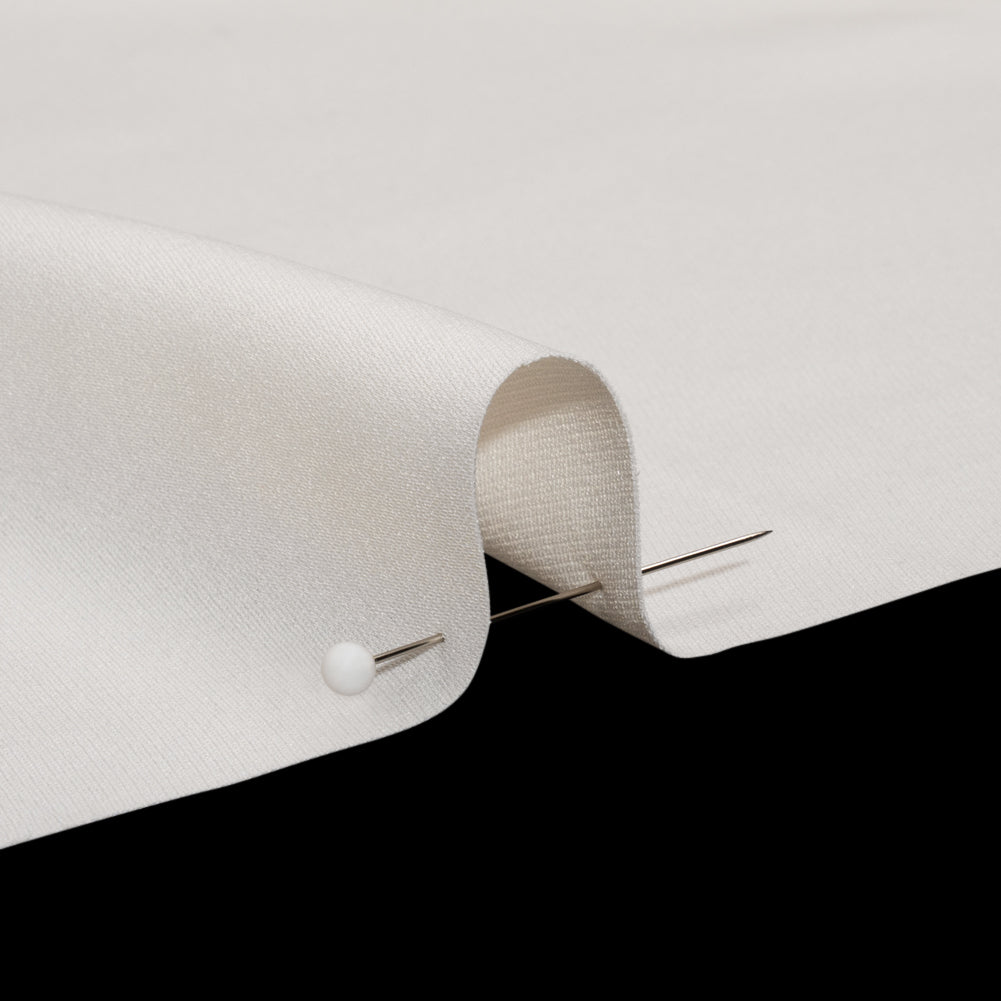 Famous Australian Designer Ivory Drapey Polyester Woven Detail