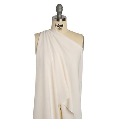 Famous Australian Designer Ivory Drapey Polyester Woven Drape