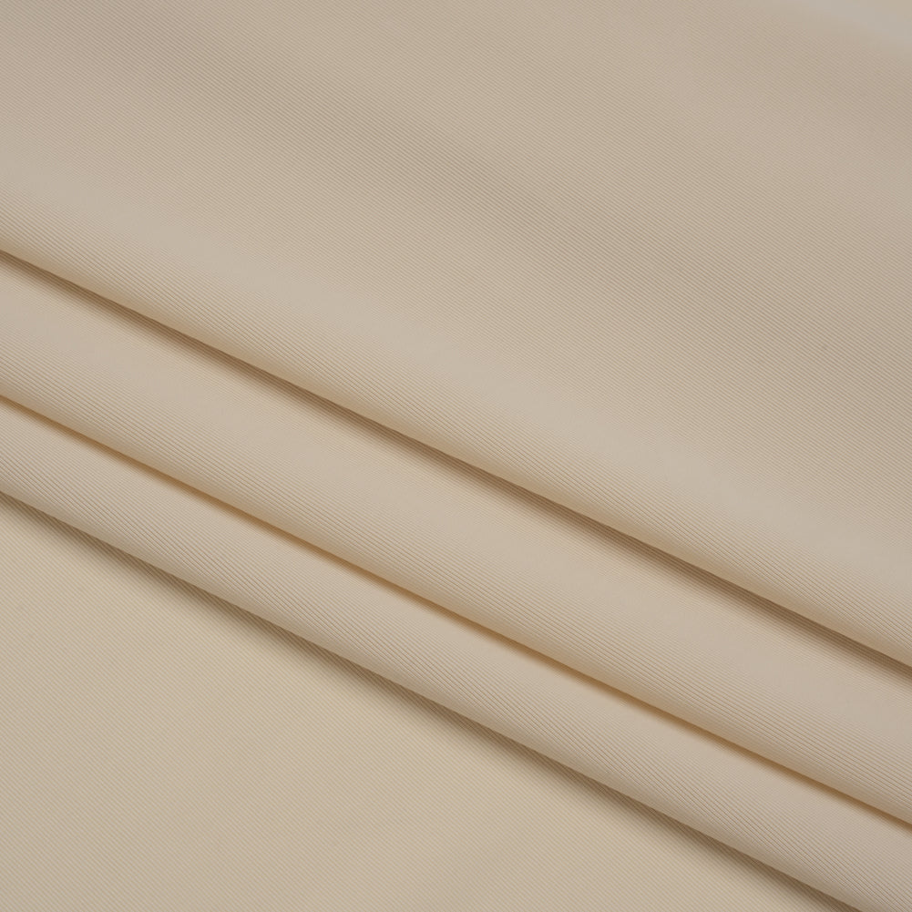 Famous Australian Designer Light Beige Stretch Polyester Jersey Folded