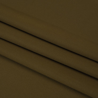 Famous Australian Designer Dark Olive Stretch Polyester Lining Folded