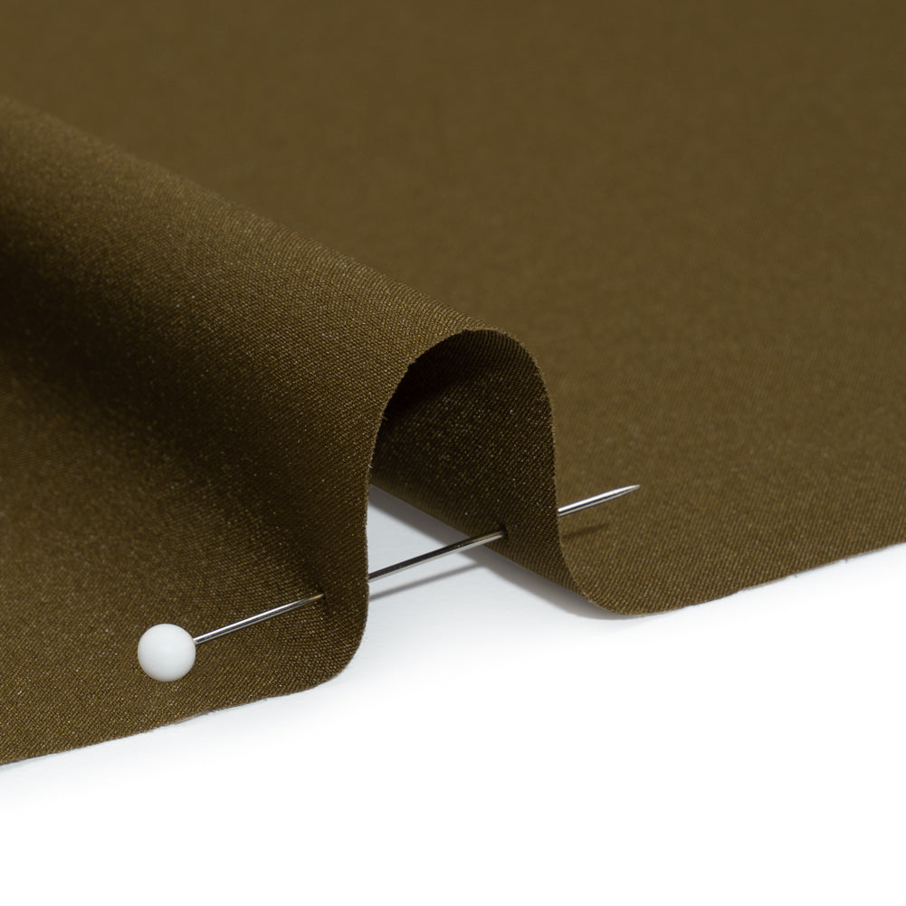 Famous Australian Designer Dark Olive Stretch Polyester Lining Detail