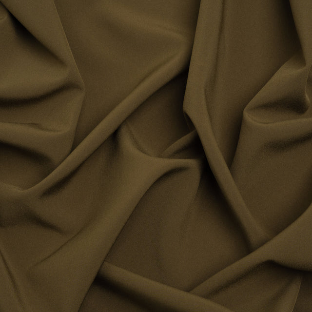 Famous Australian Designer Dark Olive Stretch Polyester Lining