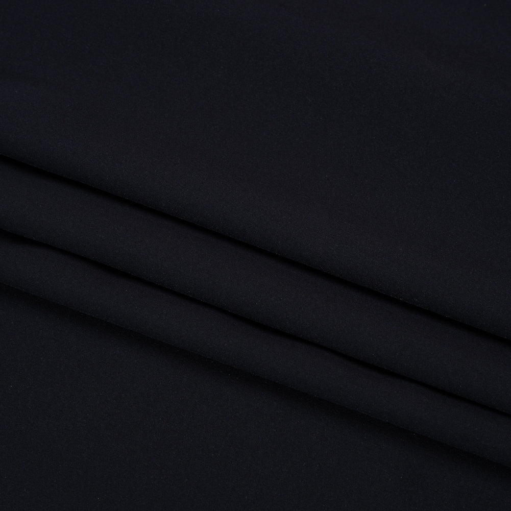 Famous Australian Designer Midnight Navy Stretch Polyester Woven Folded